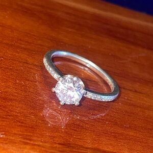 Pandora 925 Silver Solitaire Ring